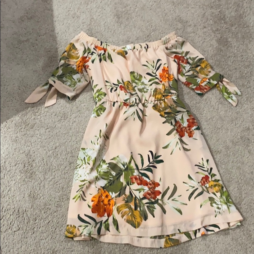Off the shoulder floral dress